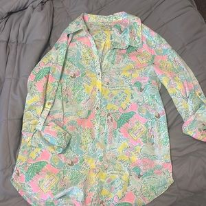 In the Beginning, it Started with Juice button up